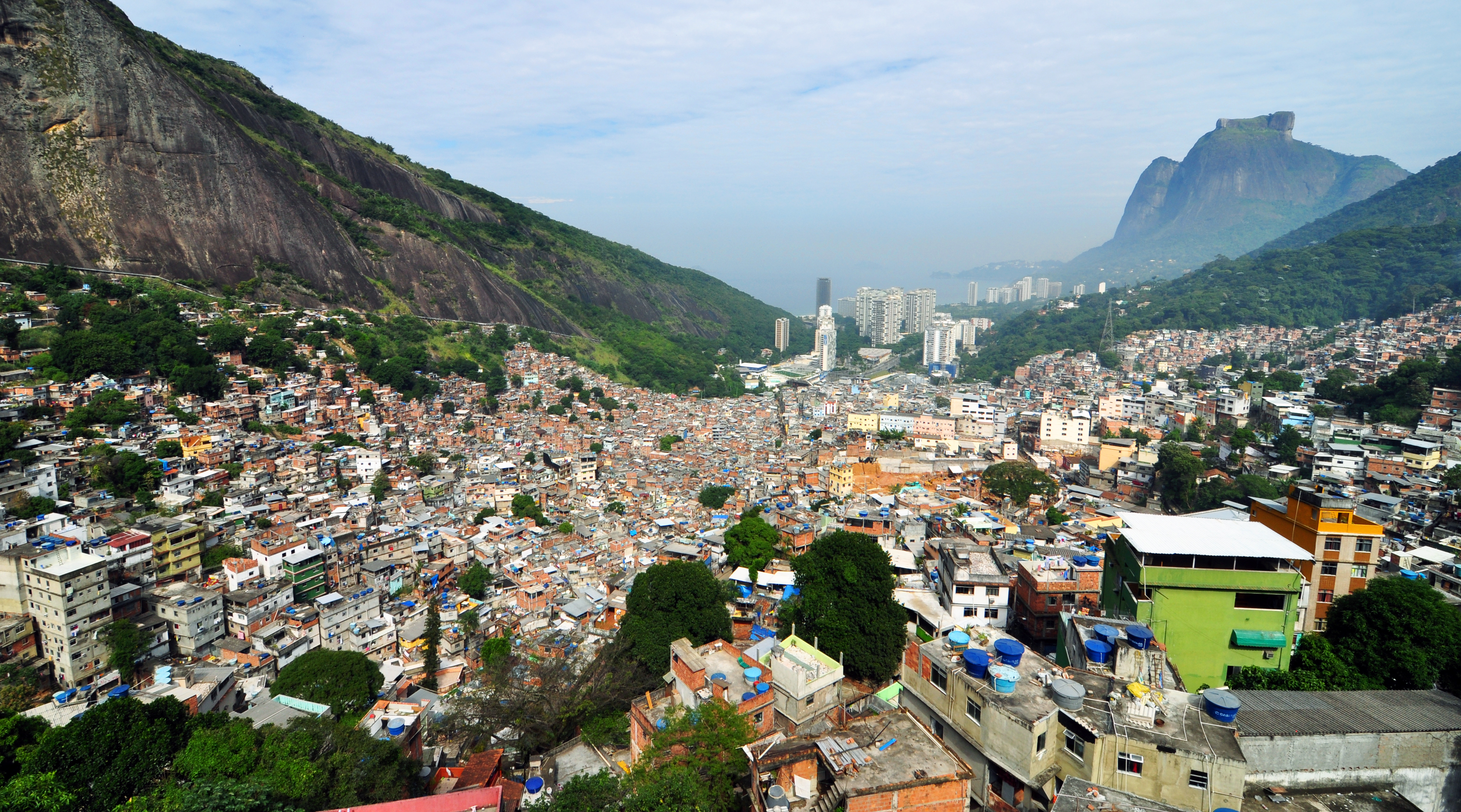 A favela da Rocinha, no Rio de Janeiro